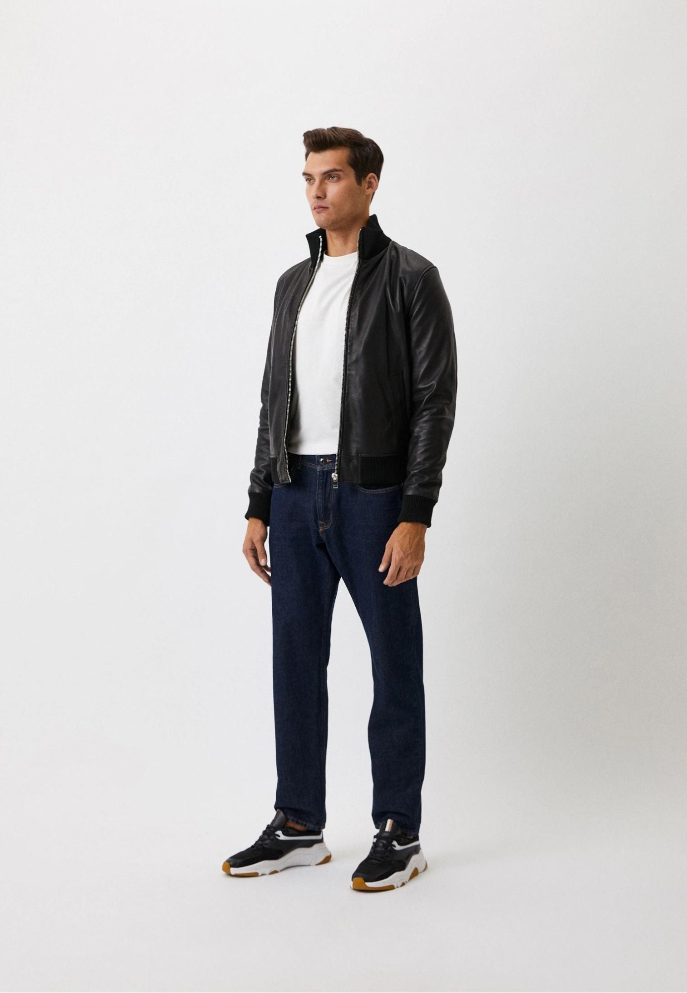 Blouson cuir PAROS BLACK - vue dos - Serge Pariente Paris