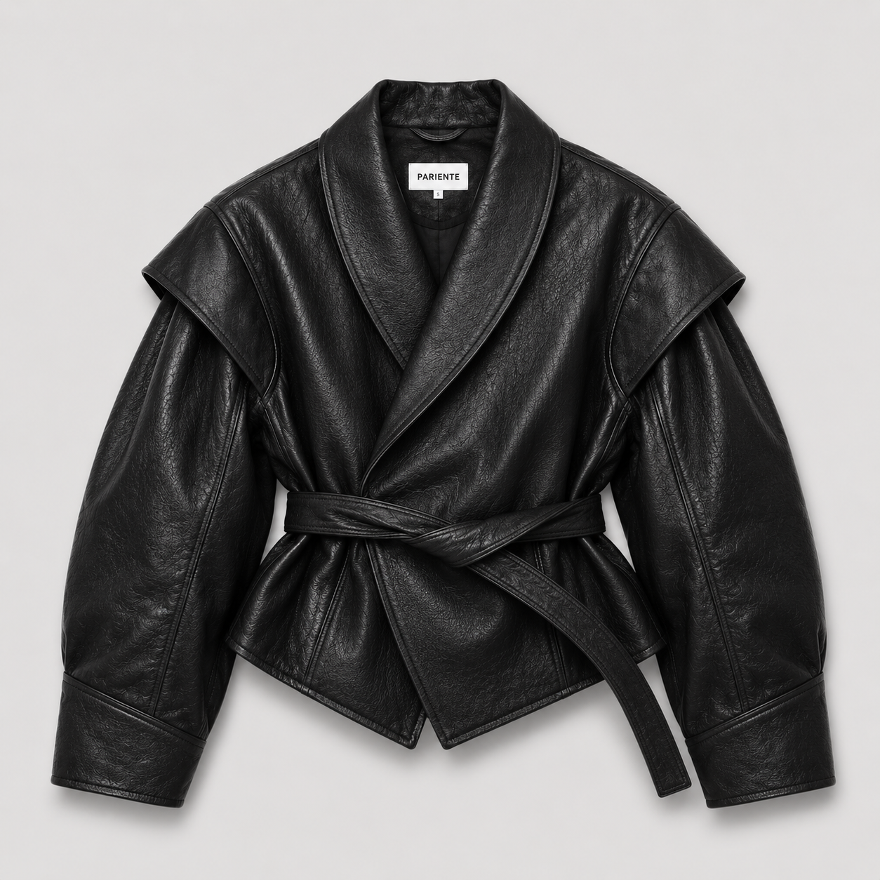 Blouson cuir MIA BLACK - vue complementaire 1 - Serge Pariente Paris