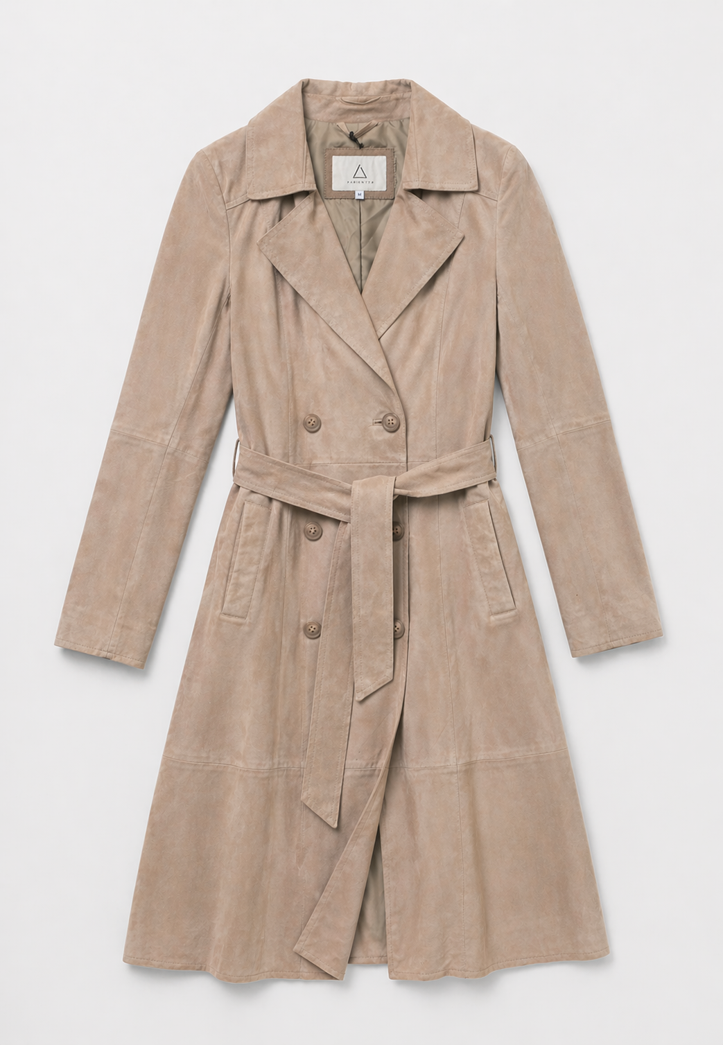 Blouson daim ANIS VS BEIGE - vue face - Serge Pariente Paris