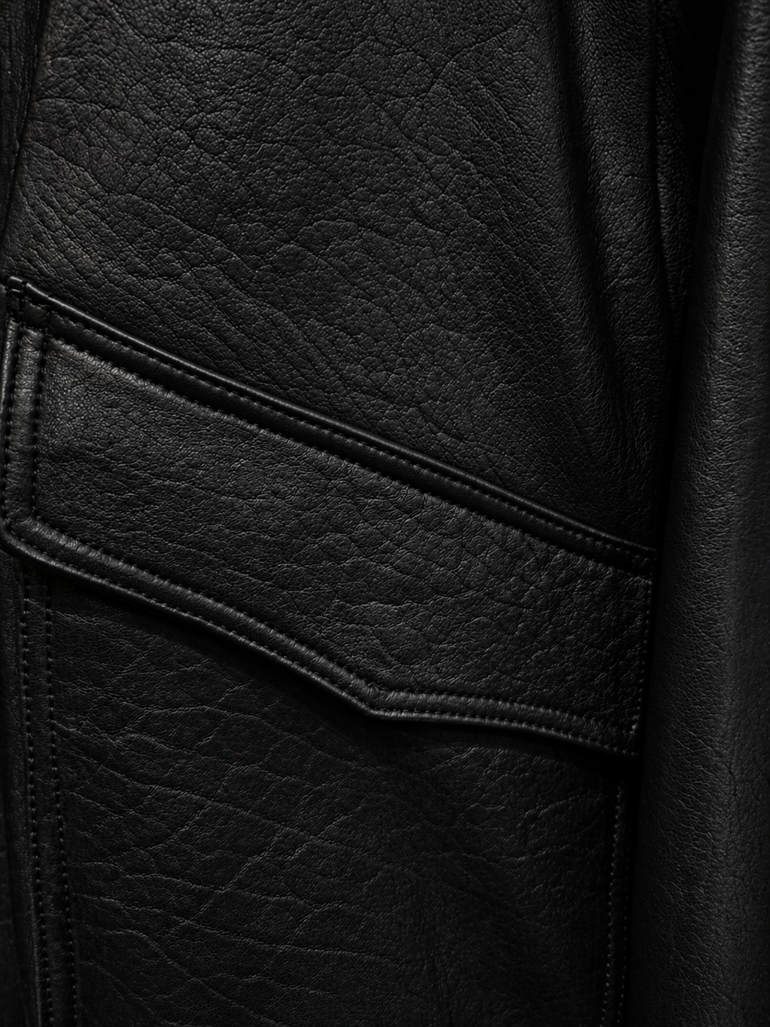 Blouson cuir FLOW BLACK - vue complementaire 3 - Serge Pariente Paris