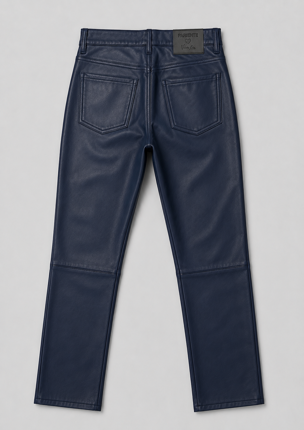 Pantalon cuir x Veronika Loubry VERONIKA PANT BLUE - vue dos - Serge Pariente Paris