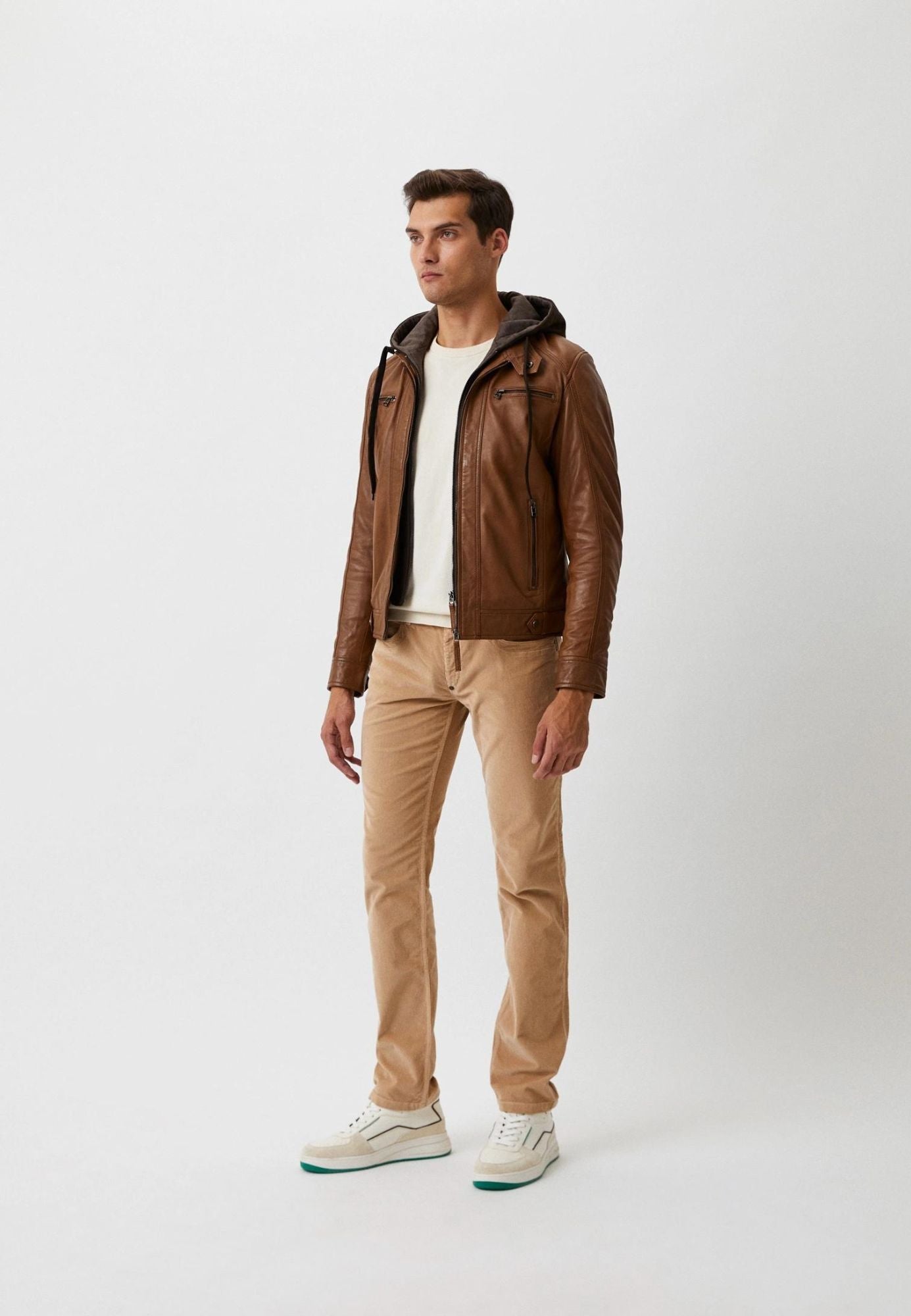 ERICO HOOD NF OXBLOOD vue dos blouson cuir mouton — Serge Pariente