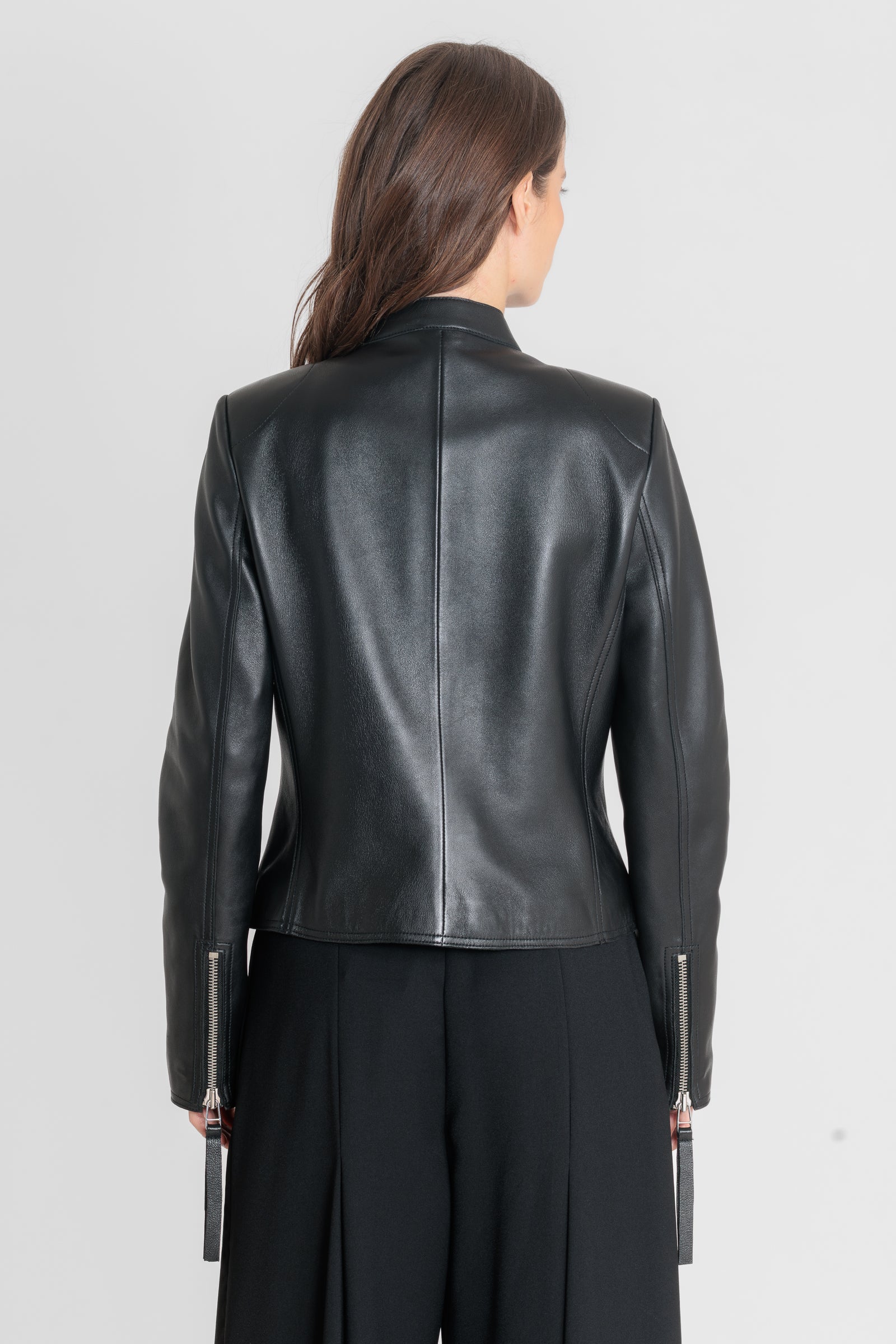 Blouson cuir VEA BLACK - vue dos - Serge Pariente Paris