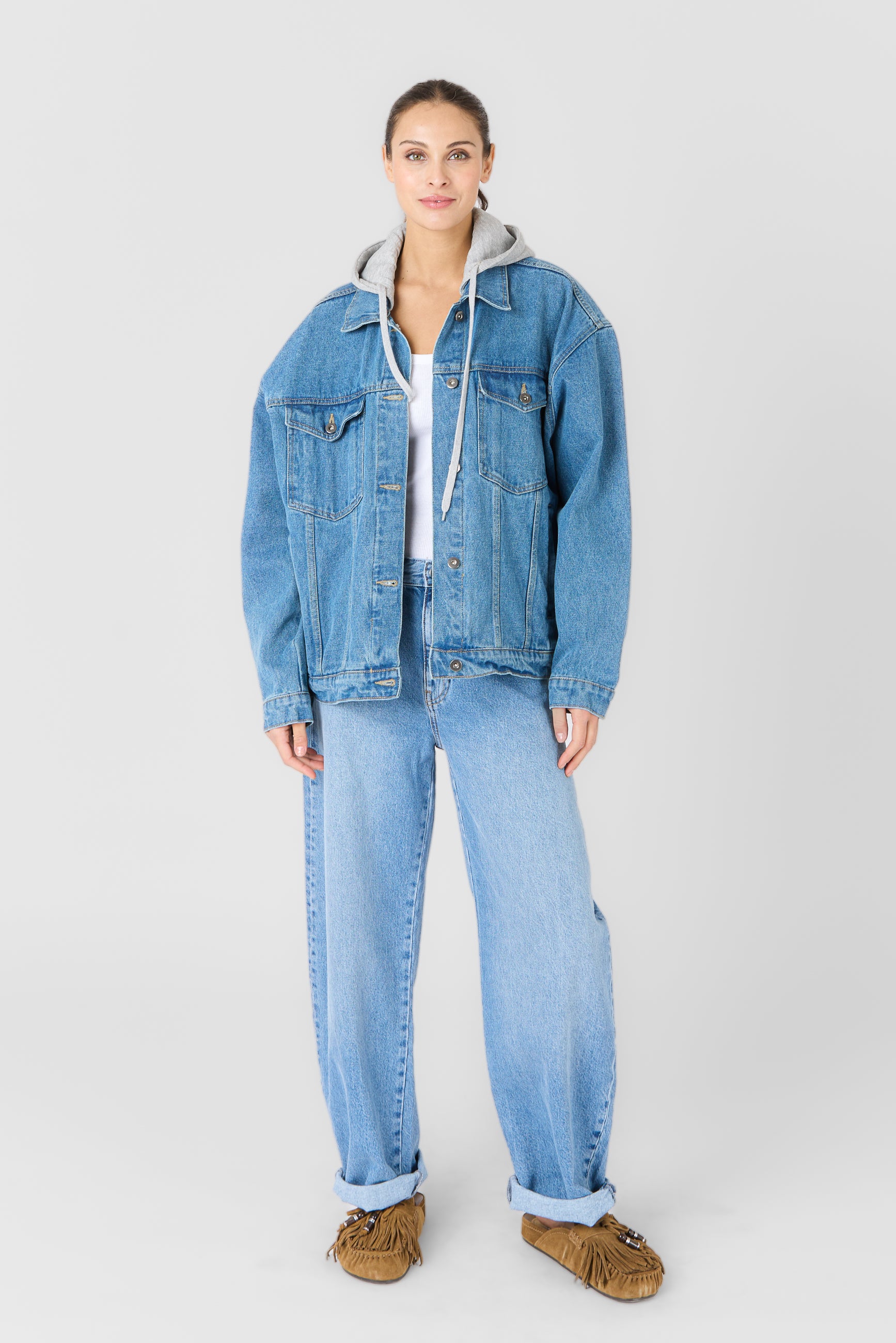 Veste denim JEANS JACKET DENIM UNISEXE - vue detail - Serge Pariente Paris
