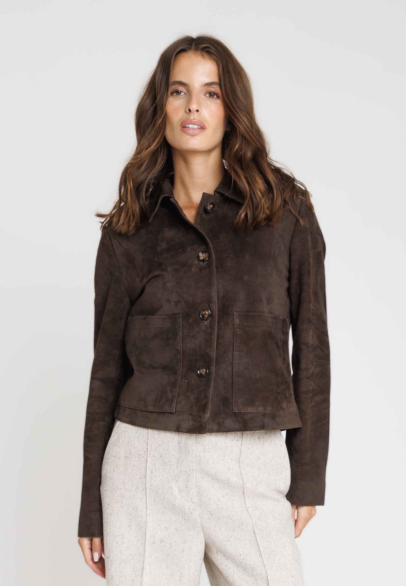 Blouson cuir ROMA BROWN - vue dos - Serge Pariente Paris