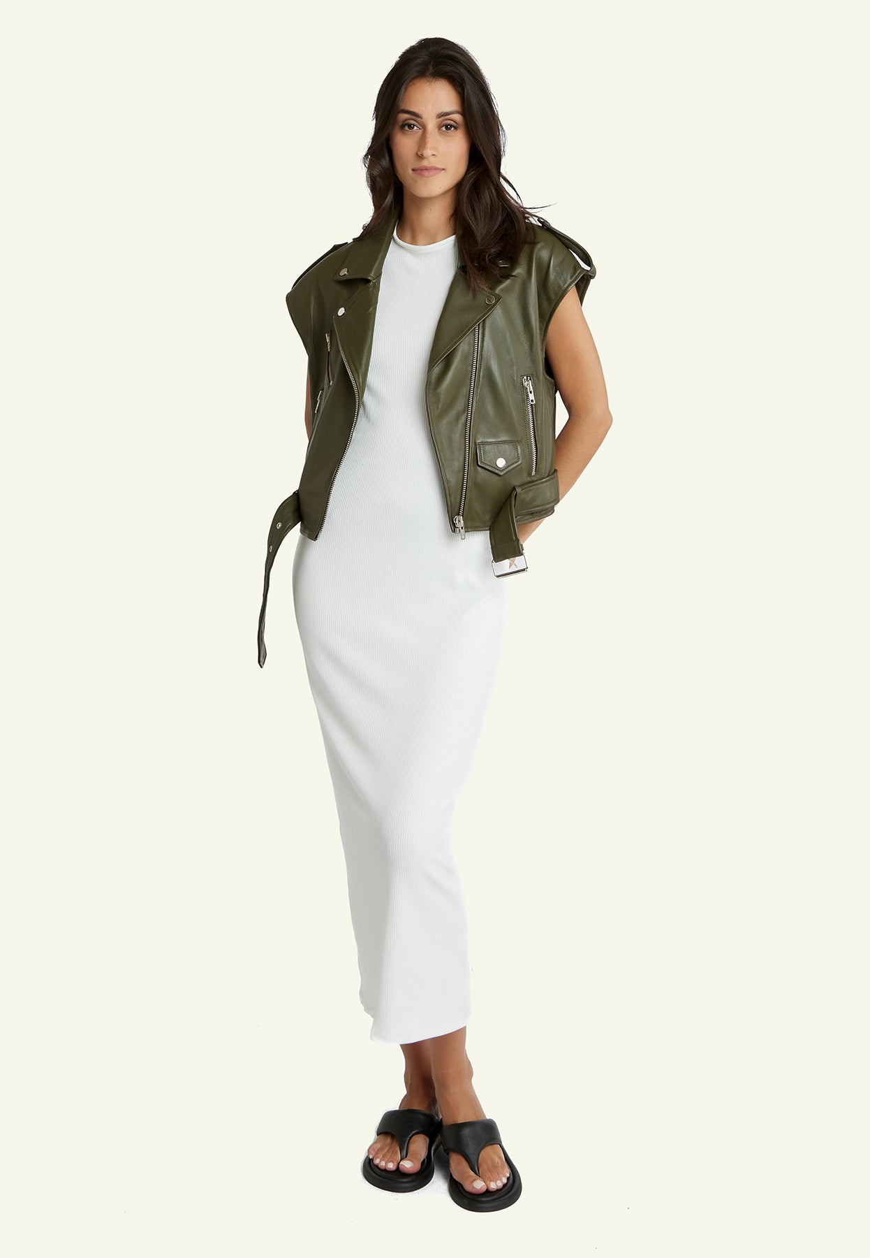 Stef Khaki Vest