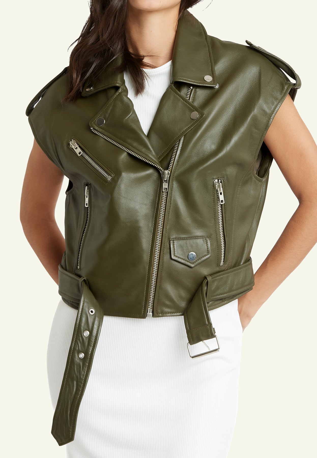 Stef Khaki Vest