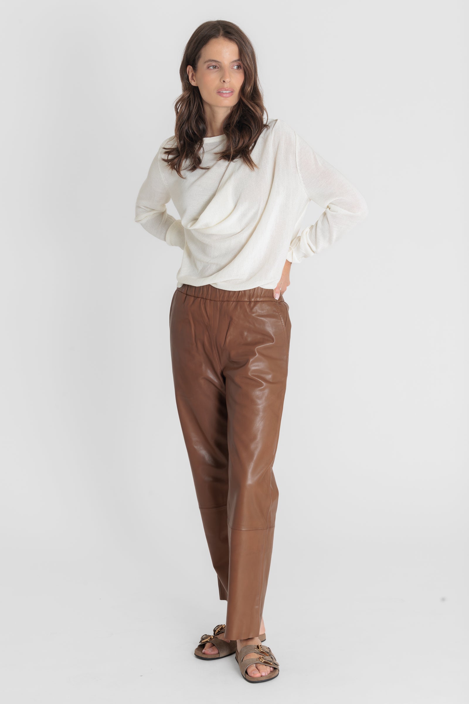 Sarah Pant Cognac