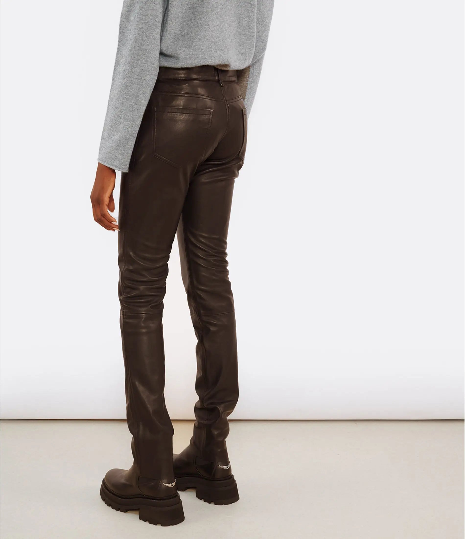 Sexy pecora nappa marrone