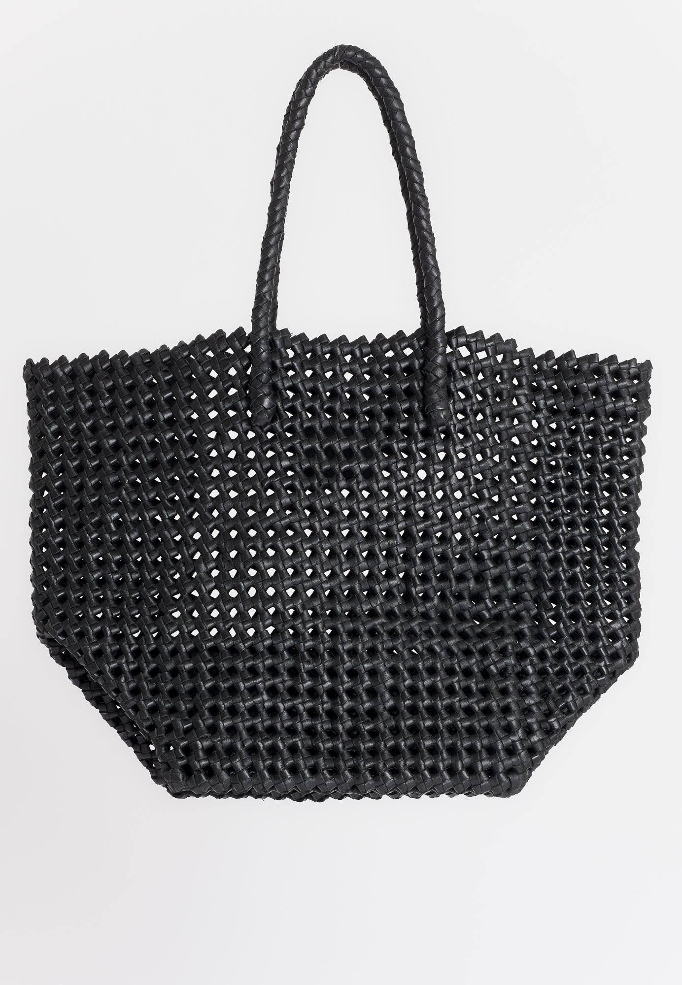 Sac cuir HAND BAG BLACK - vue detail - Serge Pariente Paris