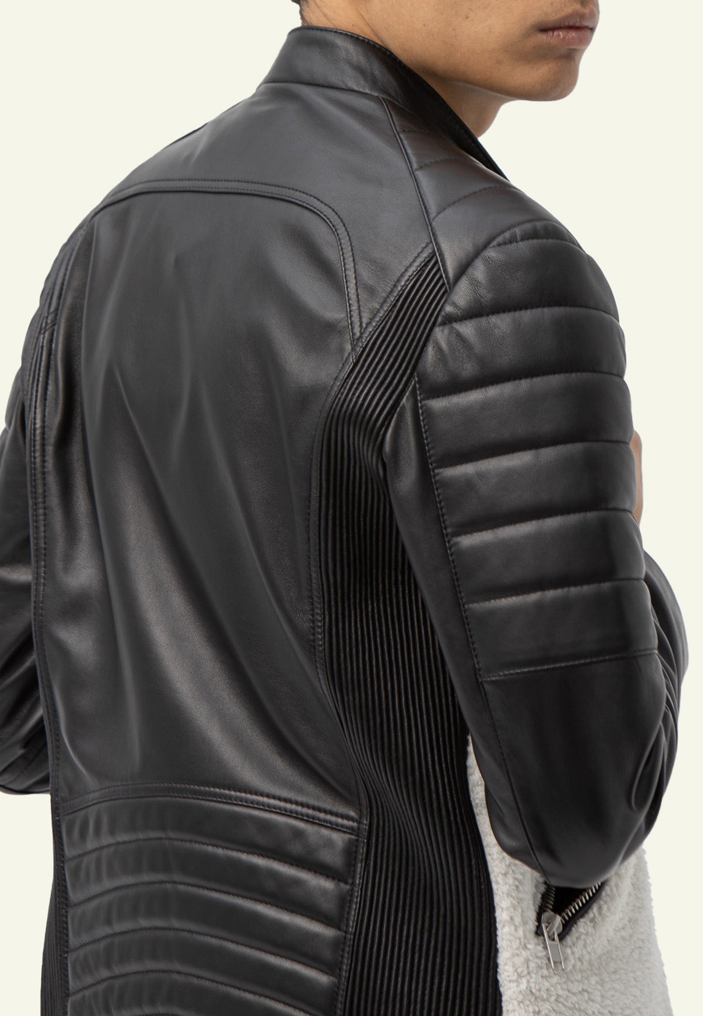 Blouson GLADIATOR NOUNOURS vue côté — Serge Pariente Paris