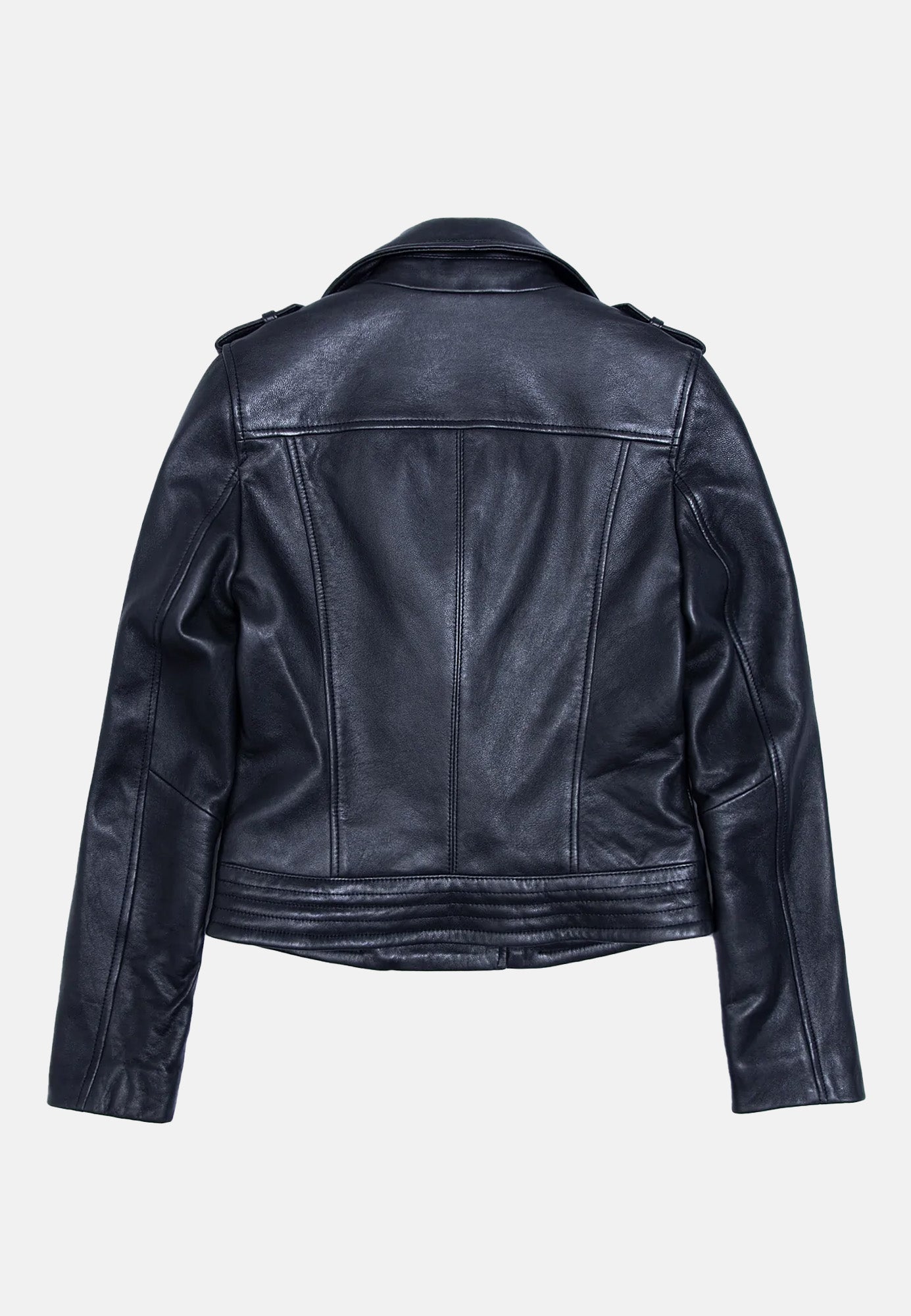Veste cuir PIACHOLL vue côté — Serge Pariente Paris