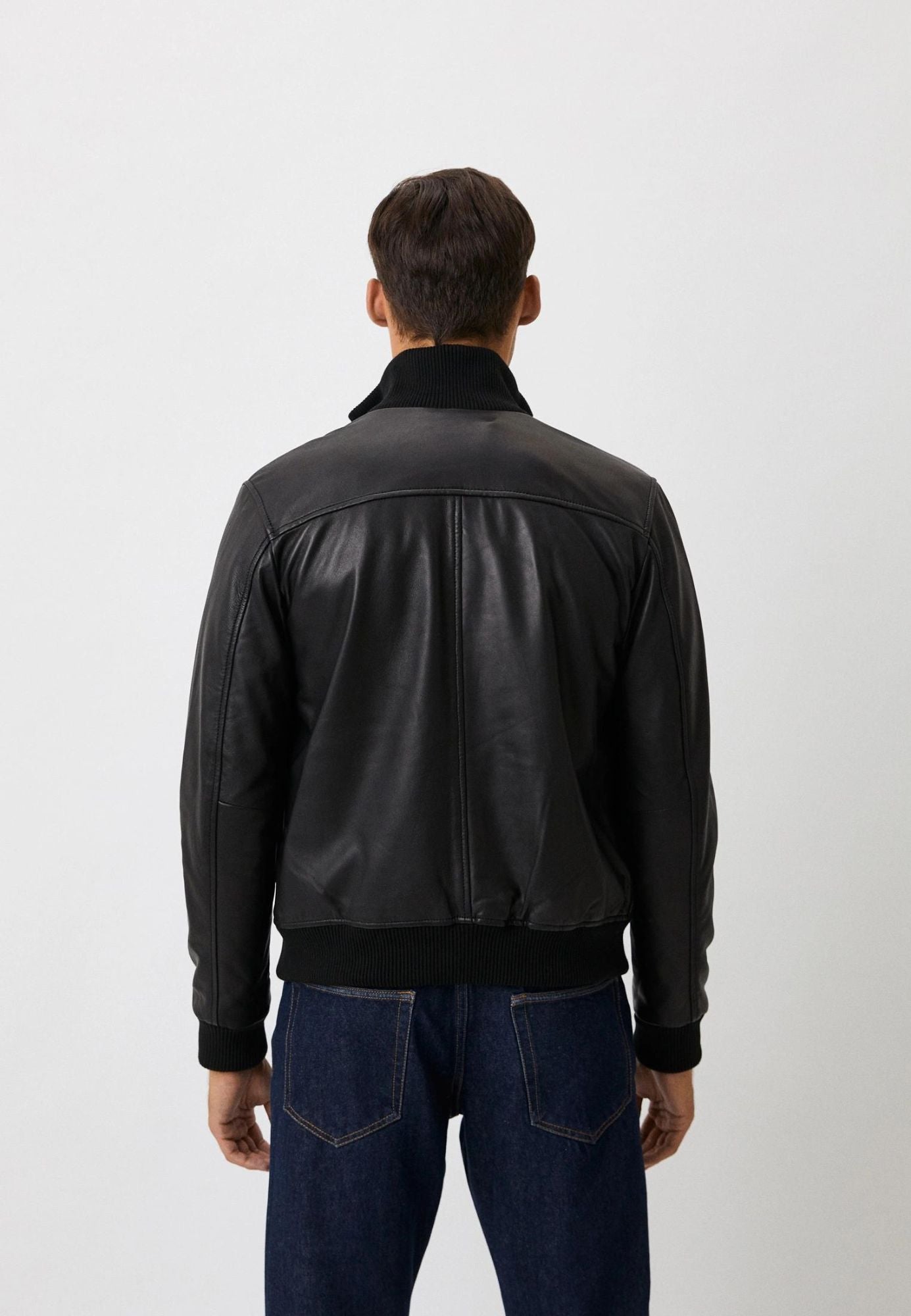 Blouson cuir PAROS BLACK - vue detail - Serge Pariente Paris