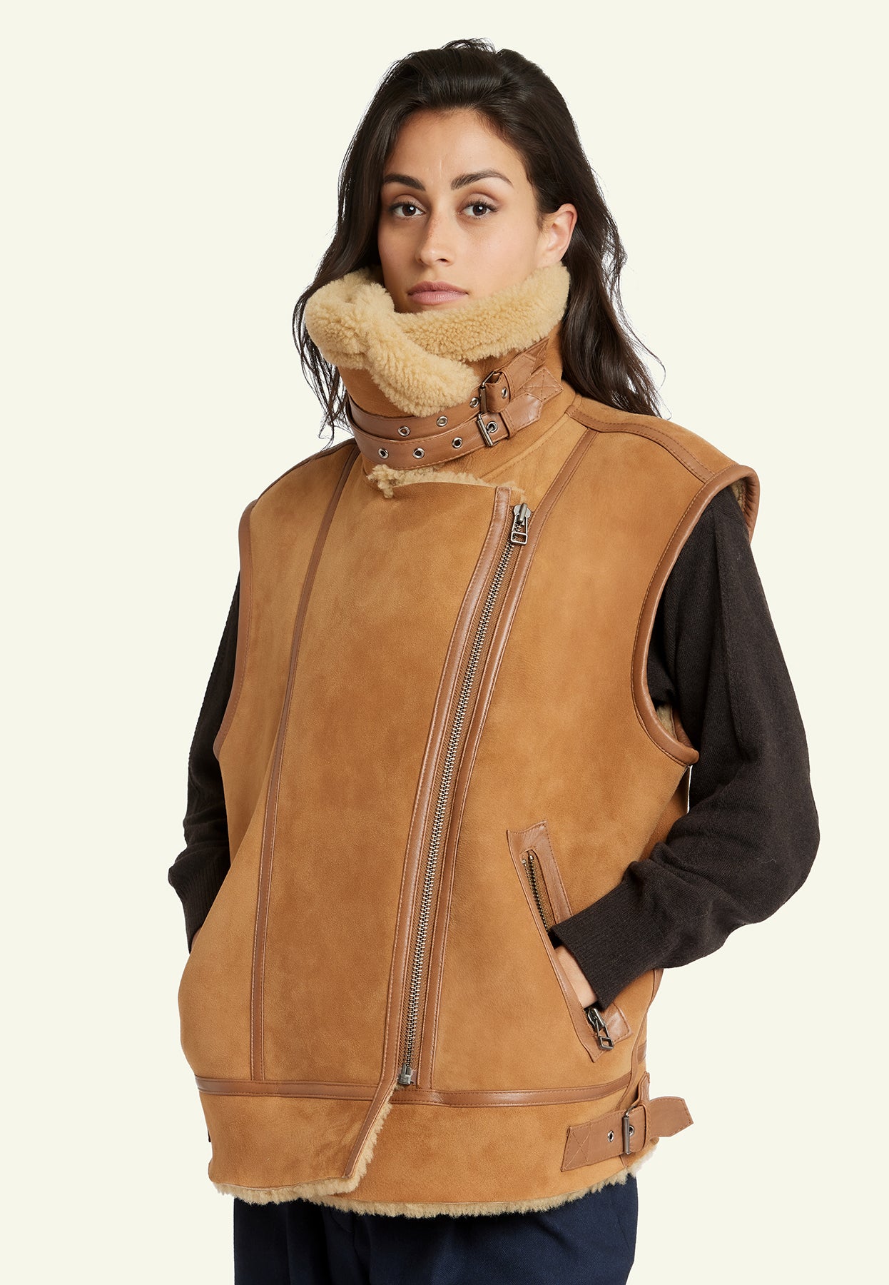 CHRISTELLE GILET TOBACCO