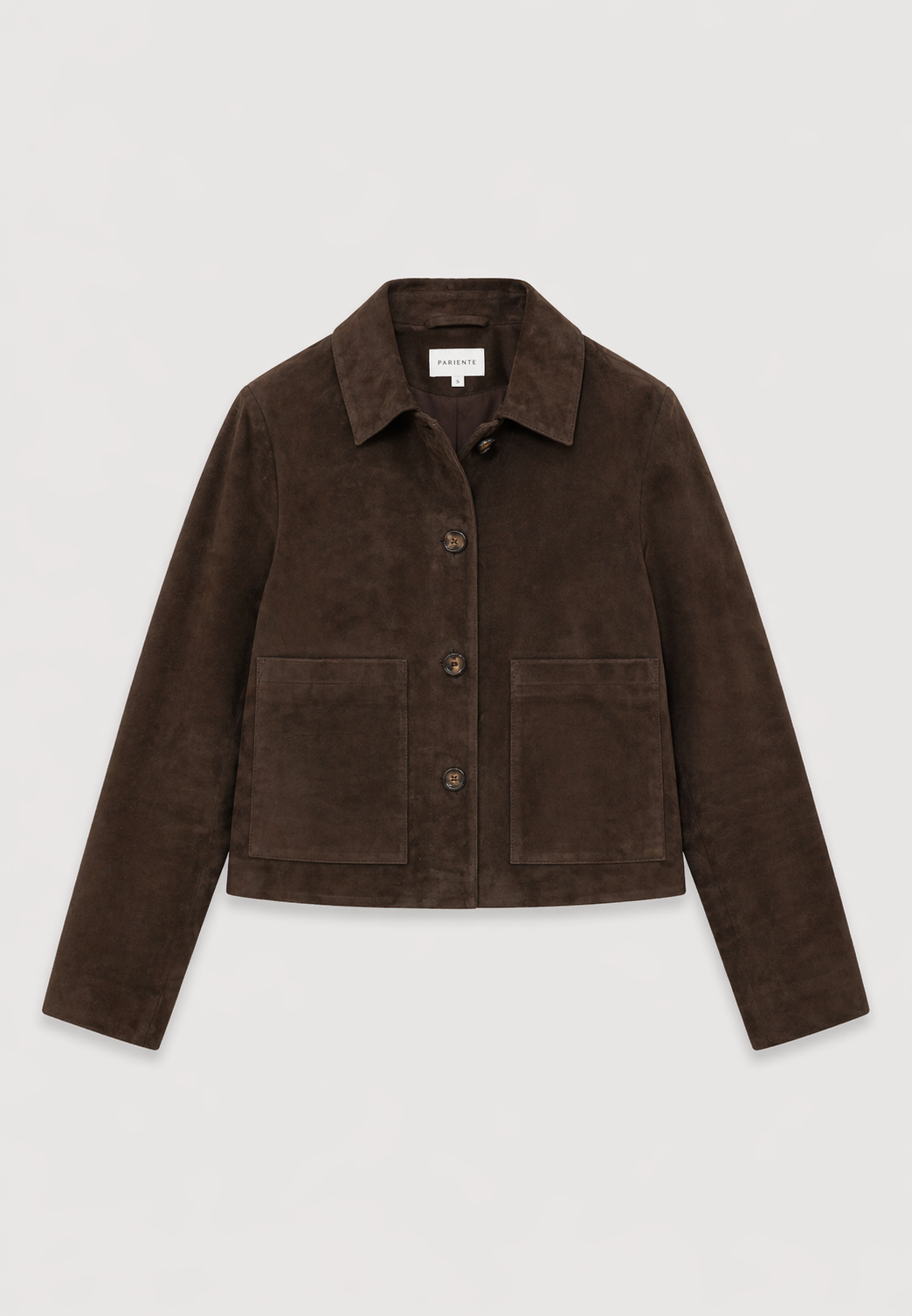Blouson cuir ROMA BROWN - vue face - Serge Pariente Paris