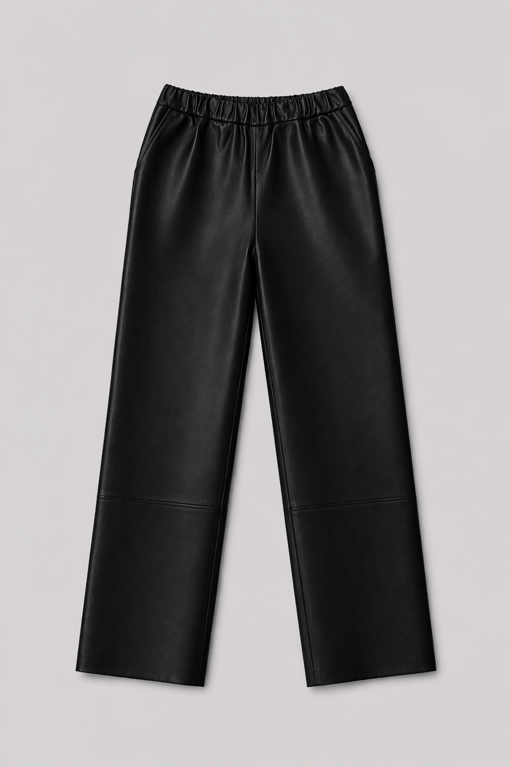 Pantalon cuir SARAH PANT BLACK - vue face - Serge Pariente Paris