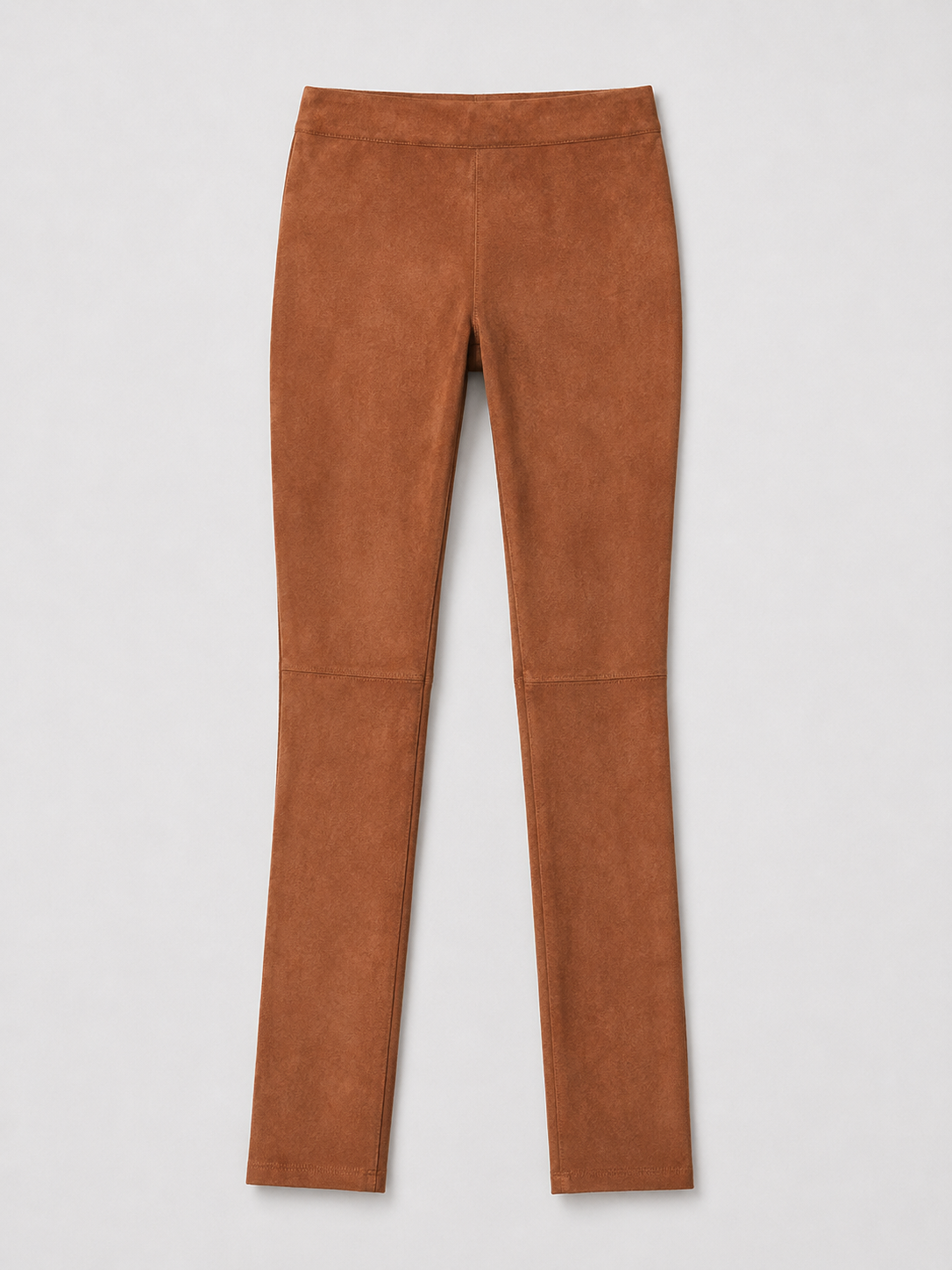 Legging cuir chèvre velours stretch STRETCHY VS x Véronika Loubry face — Serge Pariente