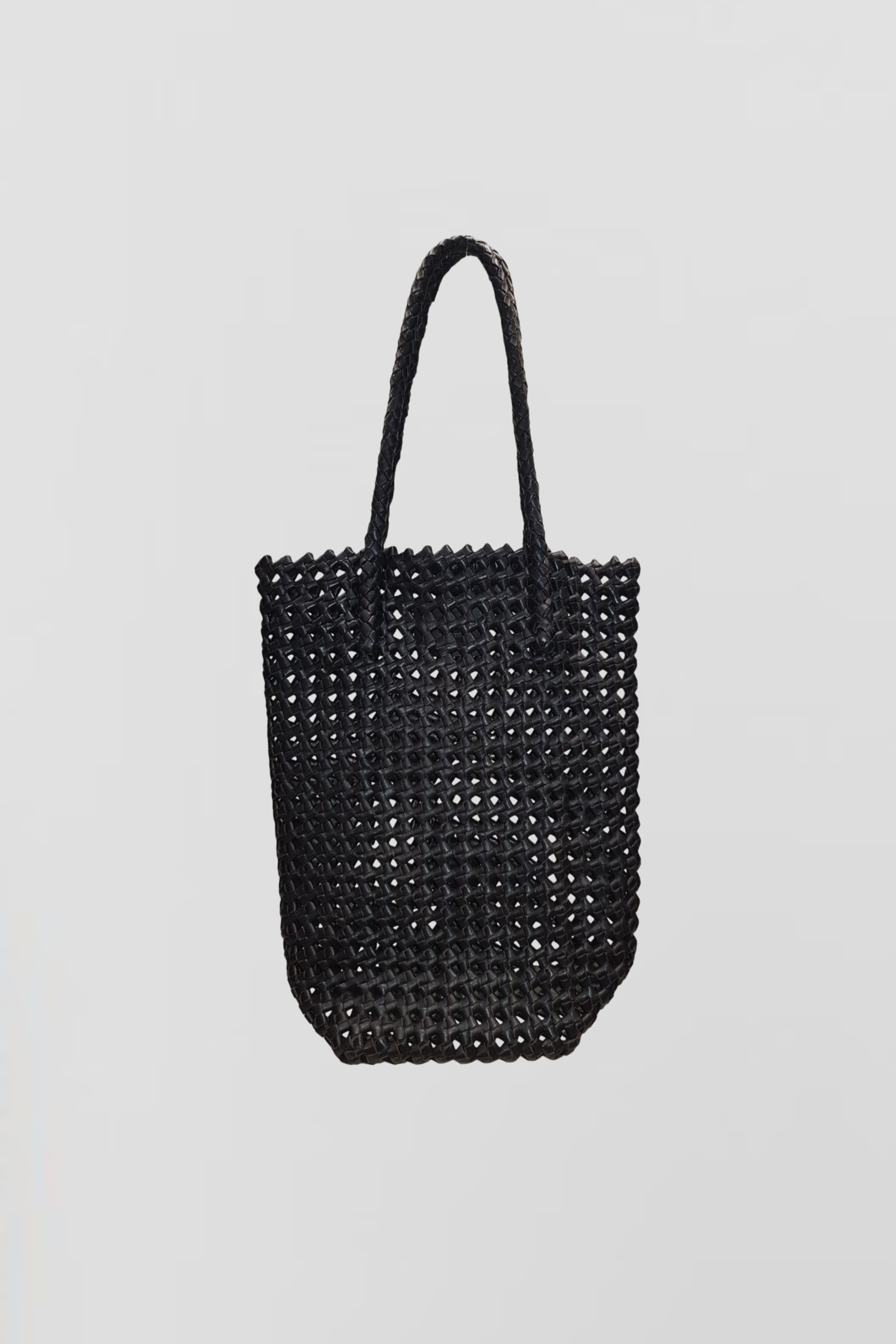 Sac cuir HAND BAG SMALL BLACK - vue face - Serge Pariente Paris