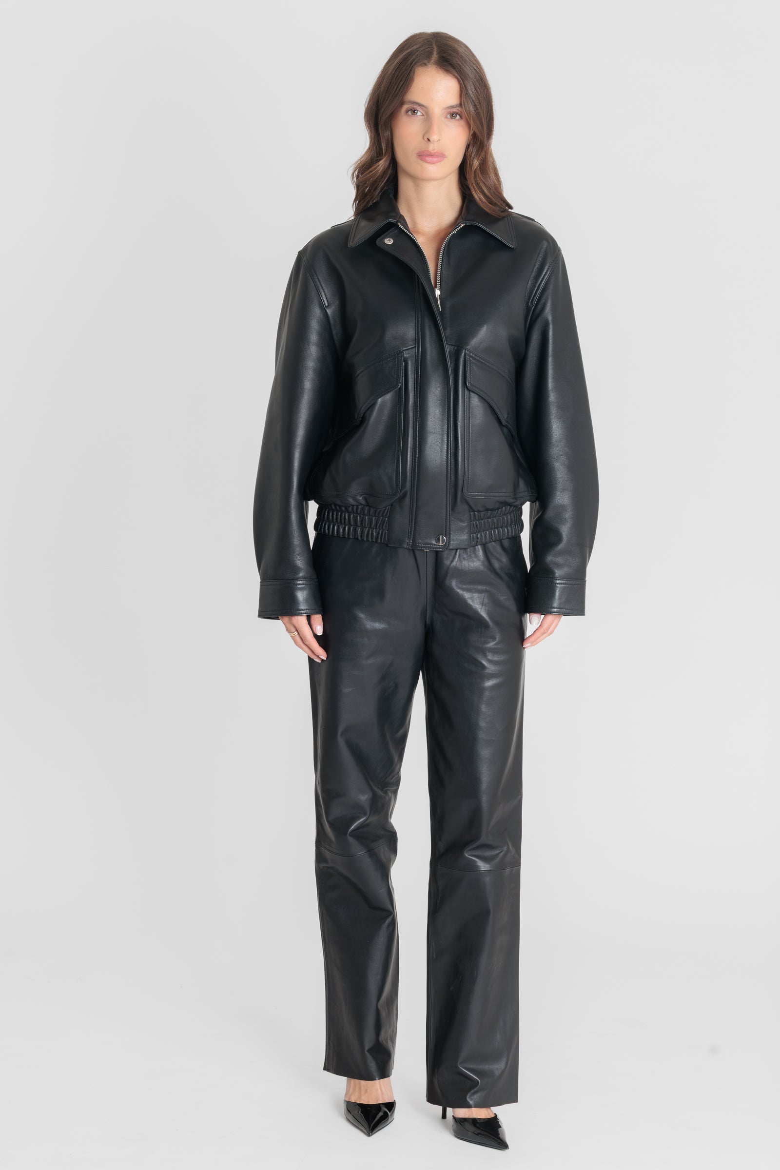 Blouson cuir REYNA BLACK - vue dos - Serge Pariente Paris