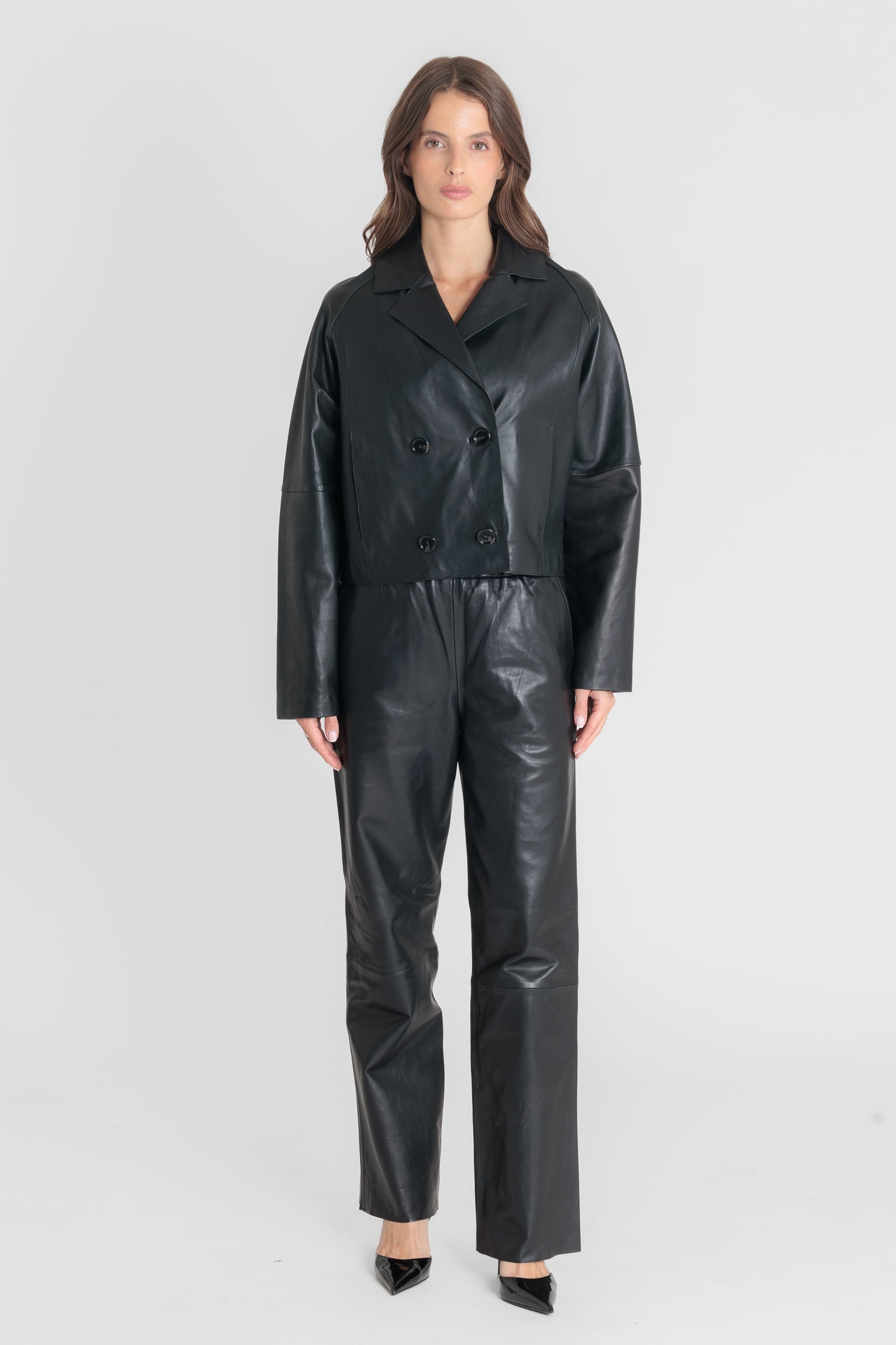 Blouson cuir ALEX NOIR - vue dos - Serge Pariente Paris
