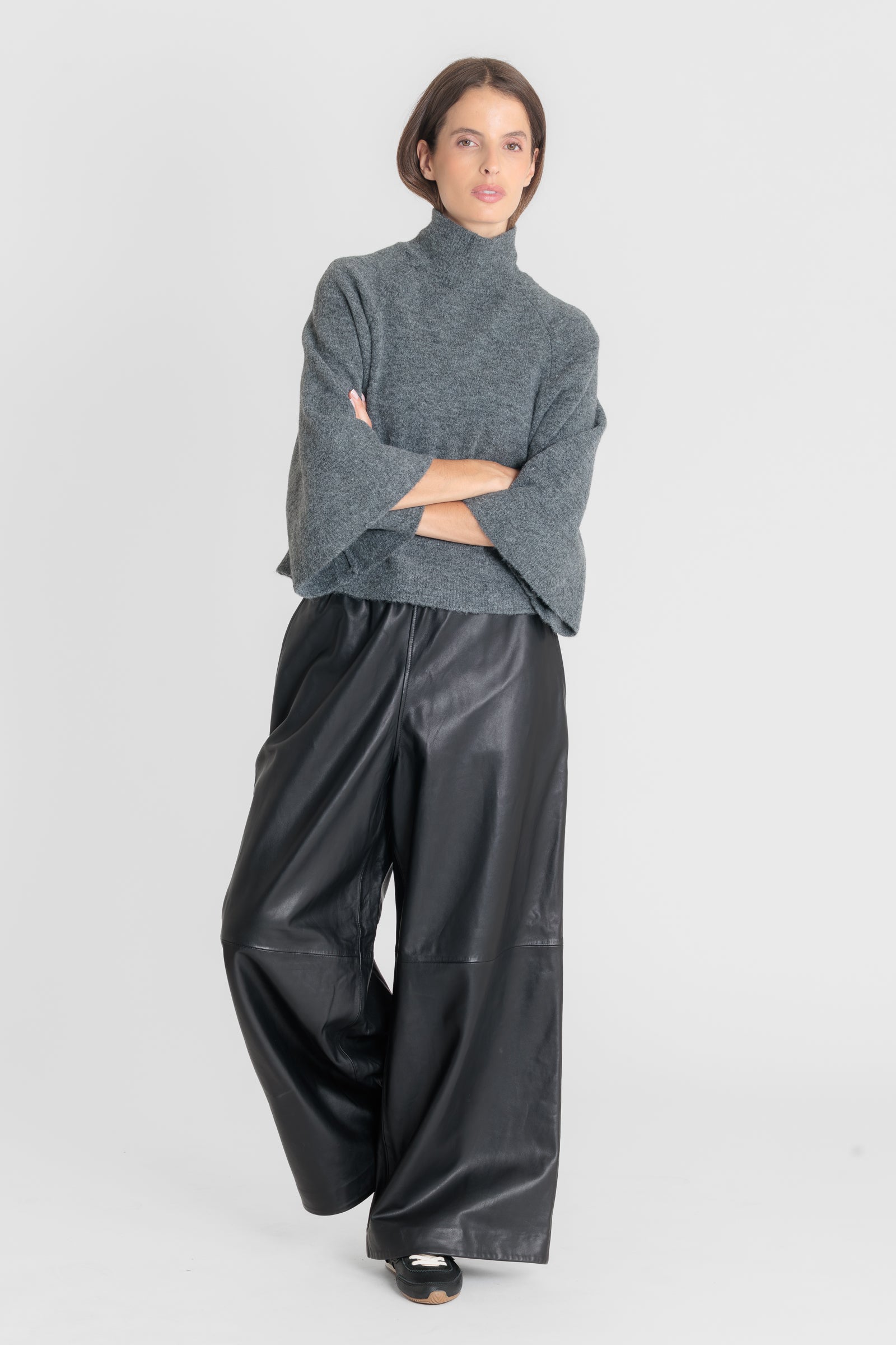 Blouson cuir LORANE BLACK - vue dos - Serge Pariente Paris