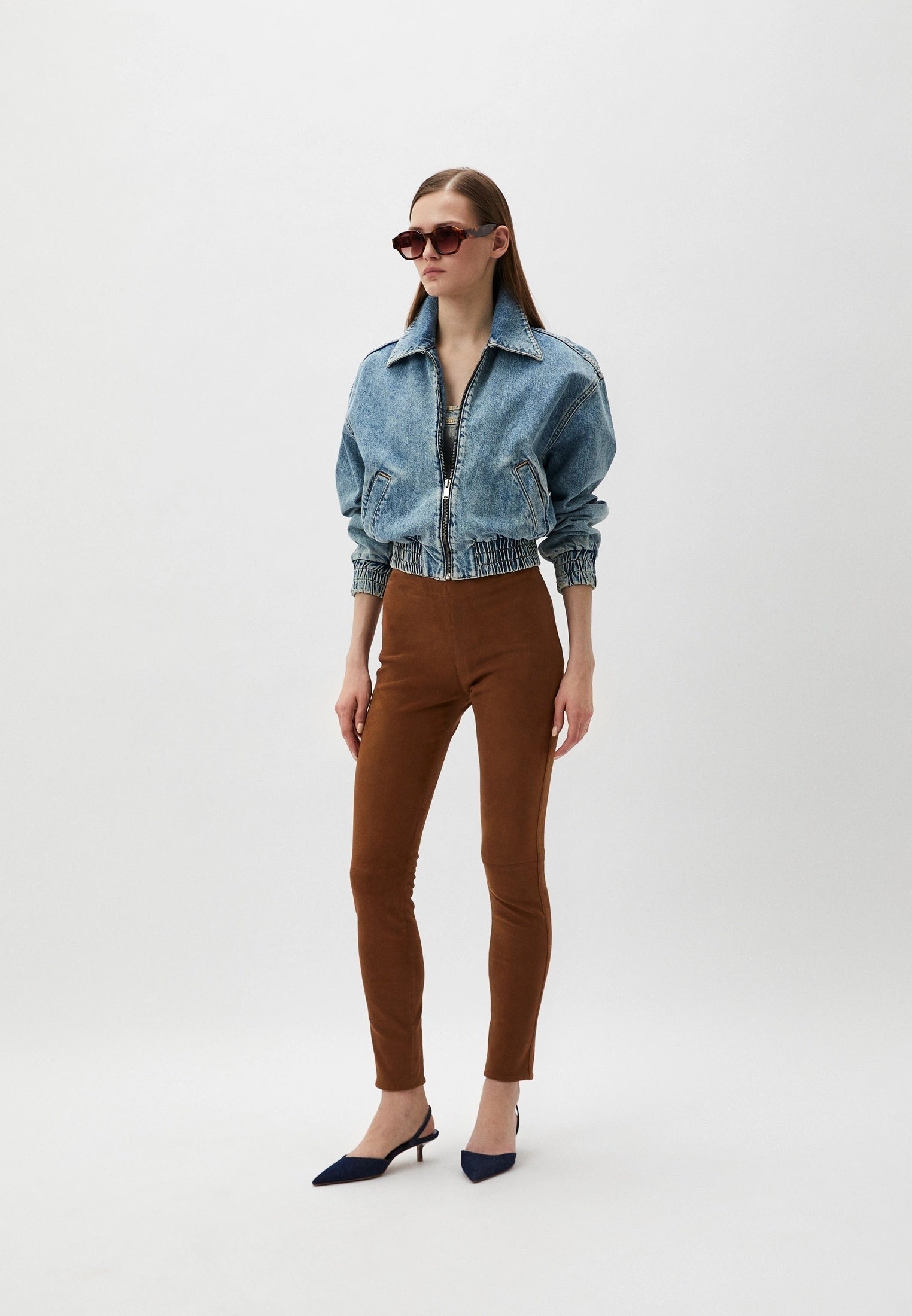 STRETCHY VS x VERONIKA vue dos legging cuir stretch — Serge Pariente