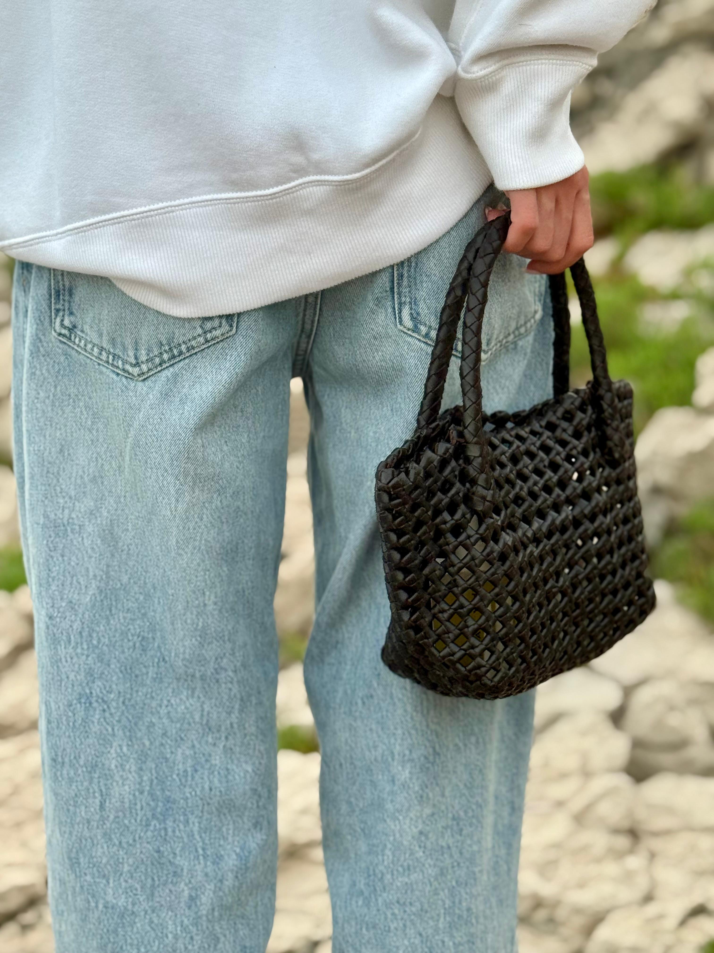 Borsa a mano marrone