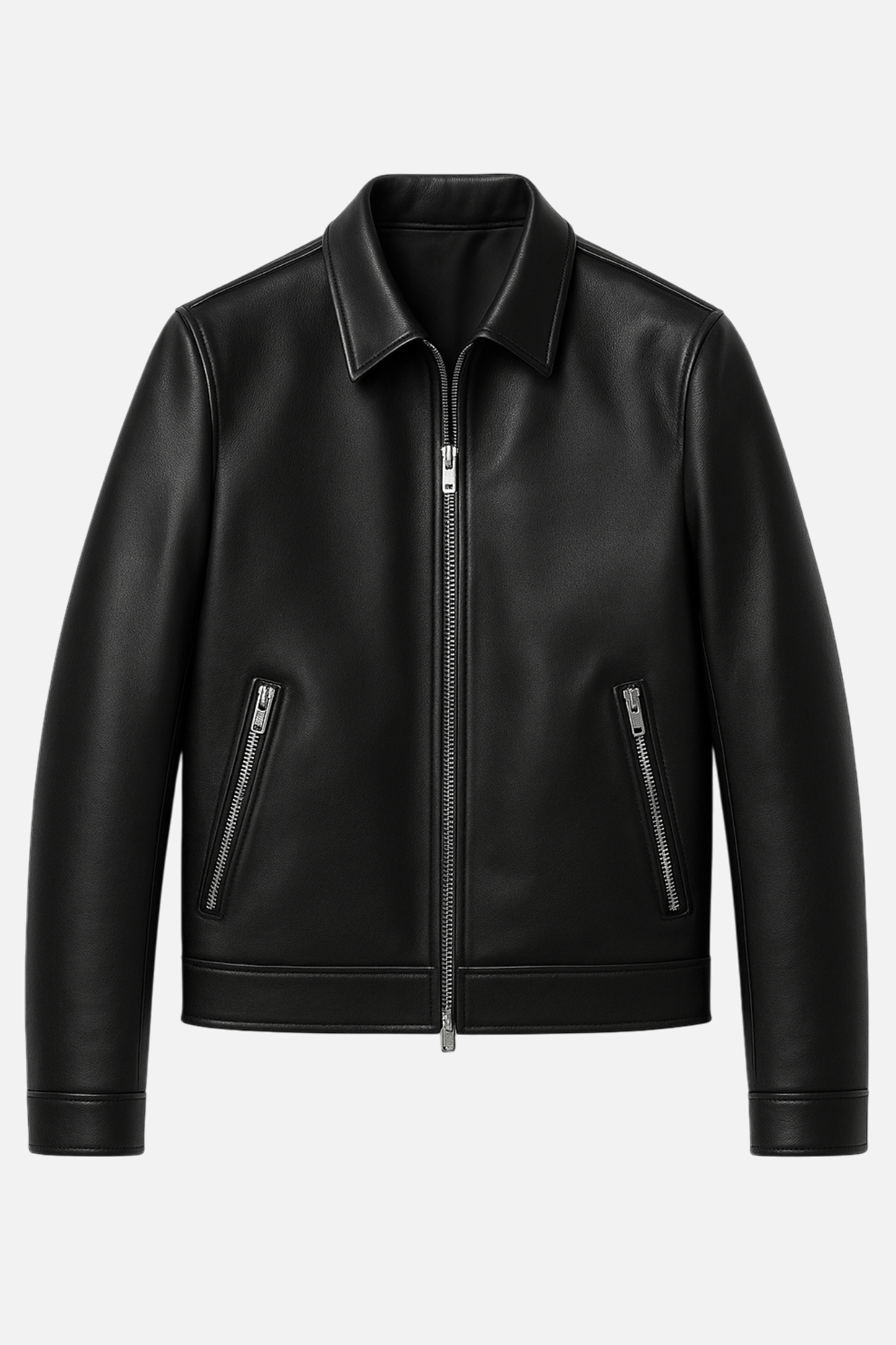 RANDOM BLACK vue dos veste cuir mouton — Serge Pariente Paris