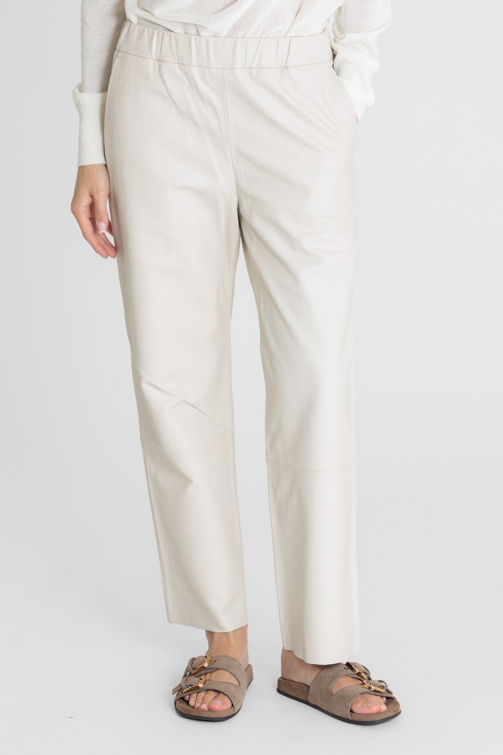SARAH PANT EGG SHELL