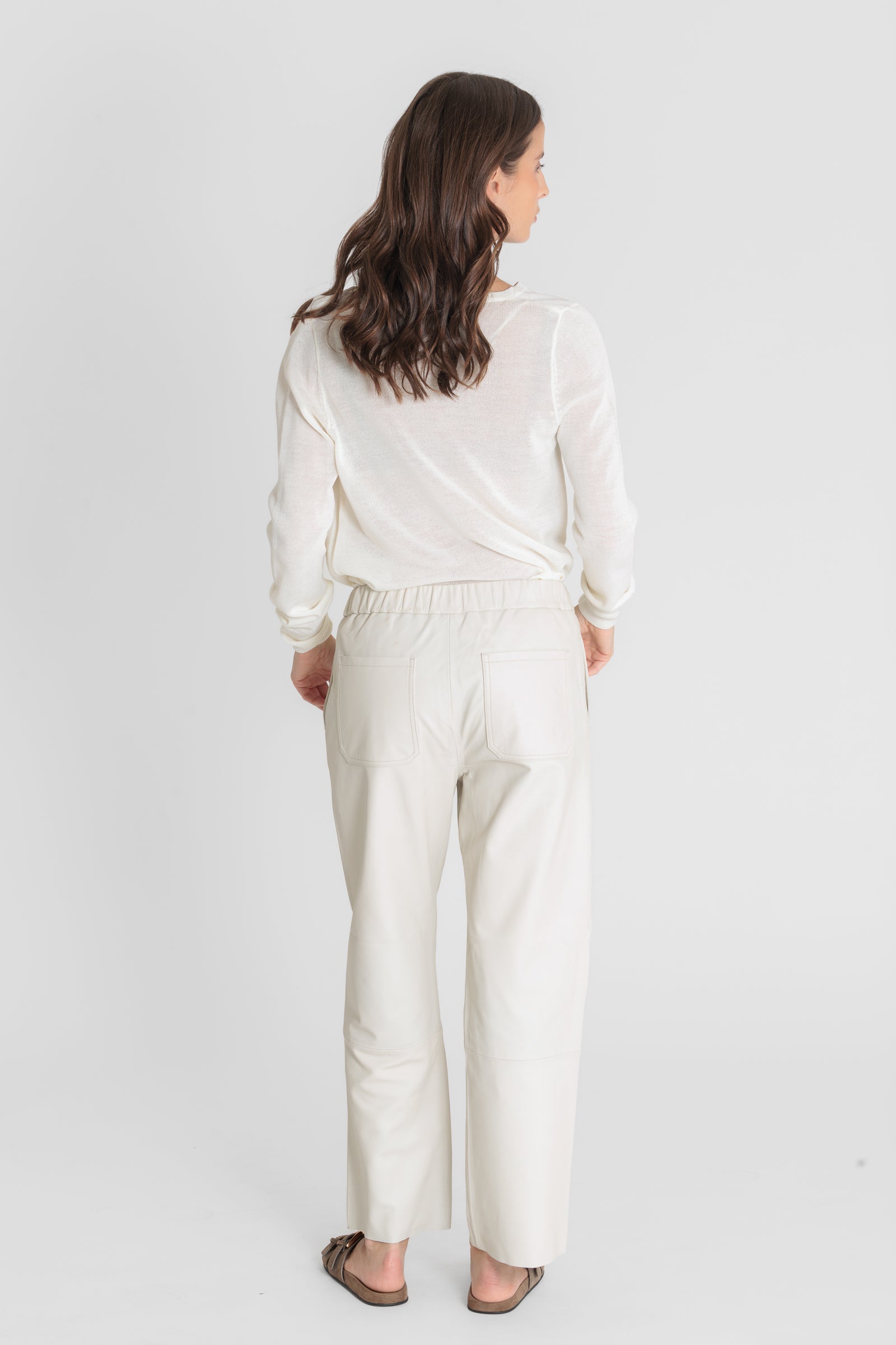 SARAH PANT EGG SHELL