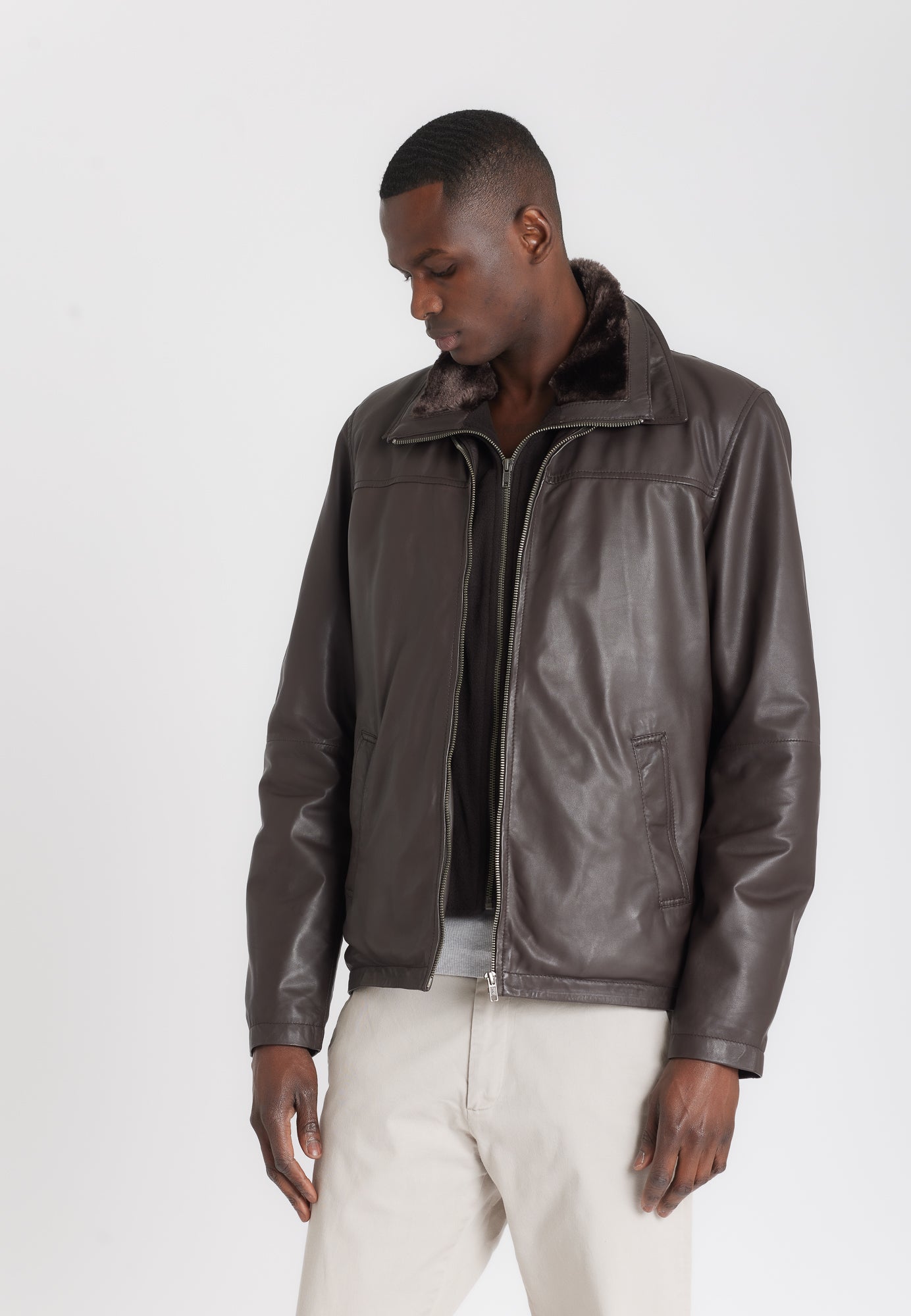 BLOUSON CVN BROWN