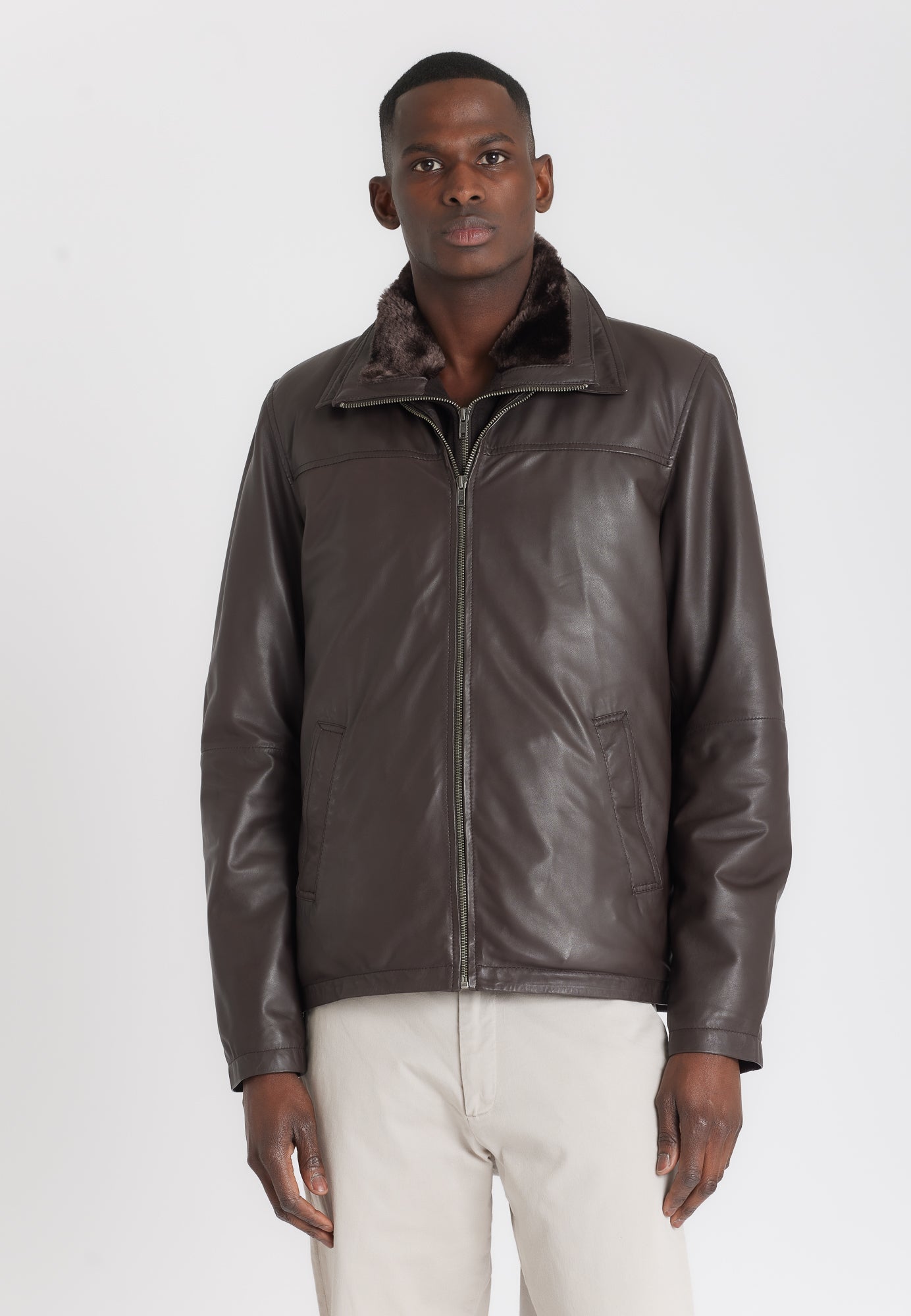 BLOUSON CVN BROWN