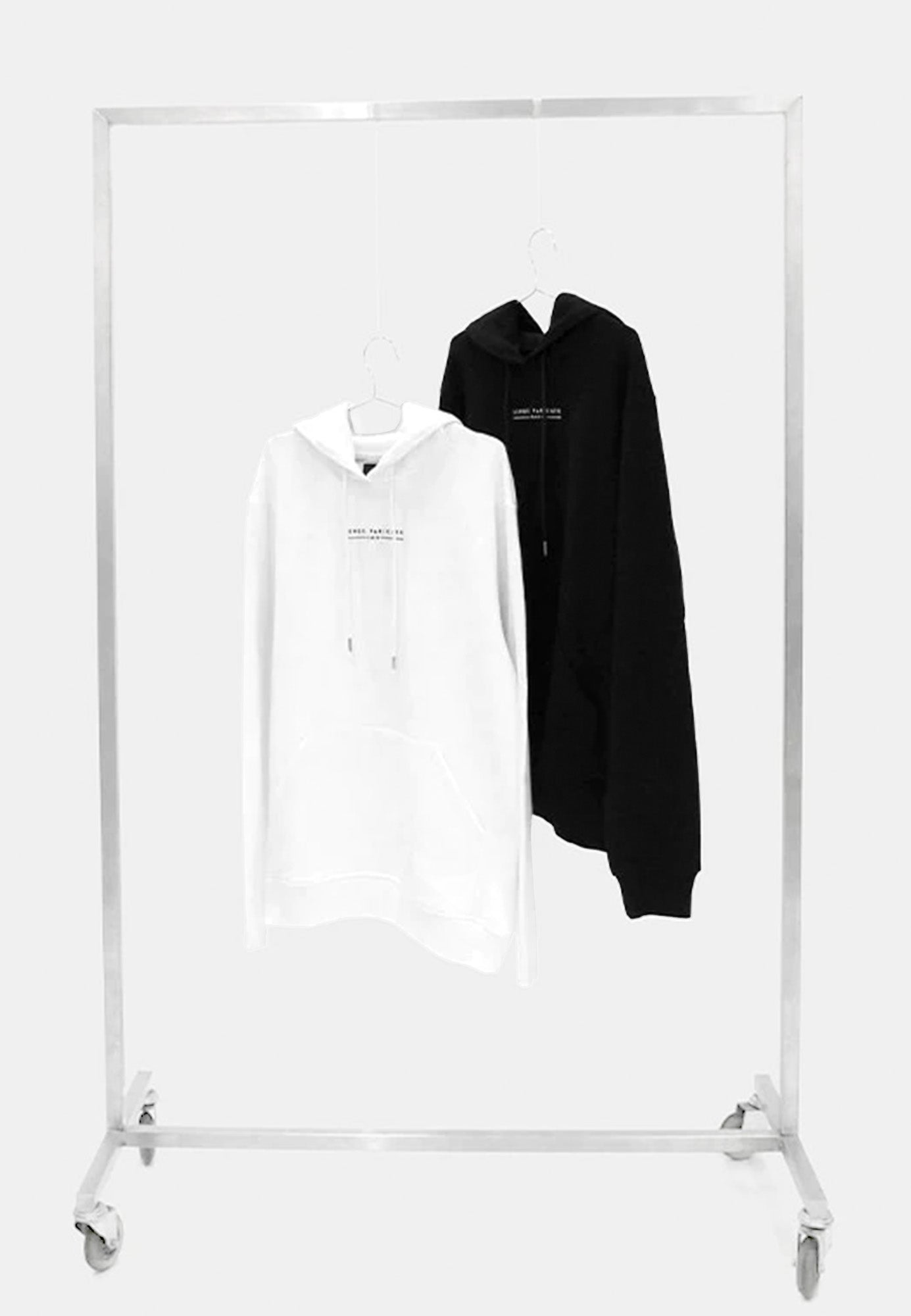 Hoodie blanc HOODIE SP2 WHITE vue côté — Serge Pariente Paris