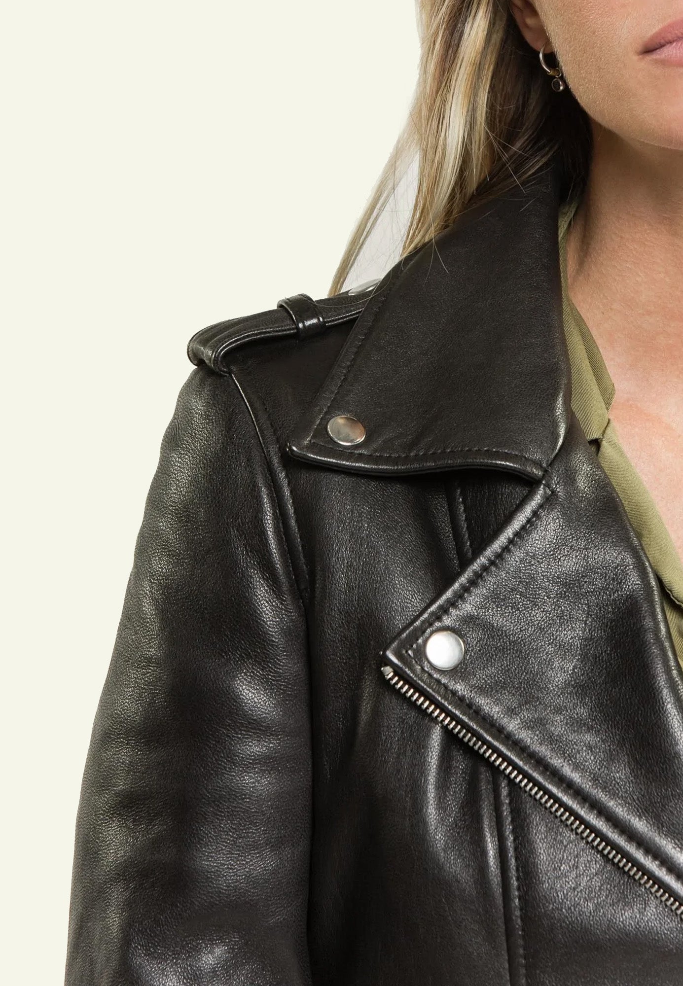 Veste cuir PIACHOLL vue complémentaire — Serge Pariente Paris