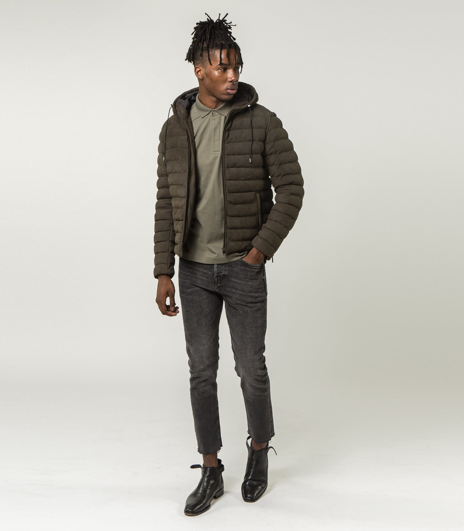Wärmeres Wildleder Khaki